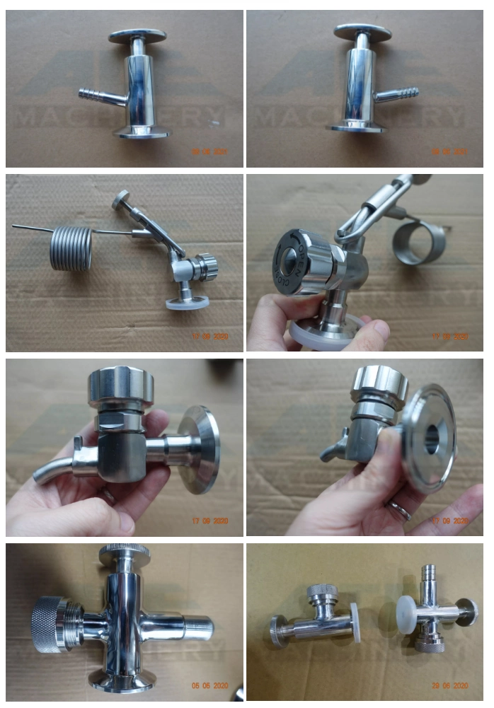 Manual Operation Sanitary SS304 Beer Sampling Valve for Beer Brewing Equipment