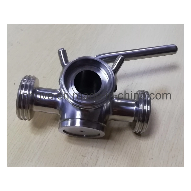 Stainless Steel Sanitary 2 Way 3 Way SMS Union Plug Valve